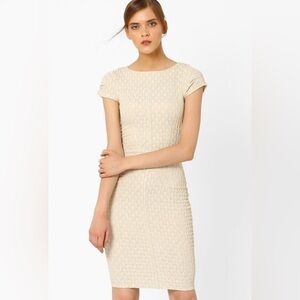 Closet London Ivory/Gold Dress EUC - size 6